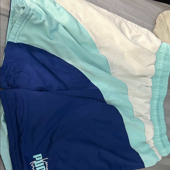 Puma Tri-Tone Blue and White Shorts - Picture 1 of 1